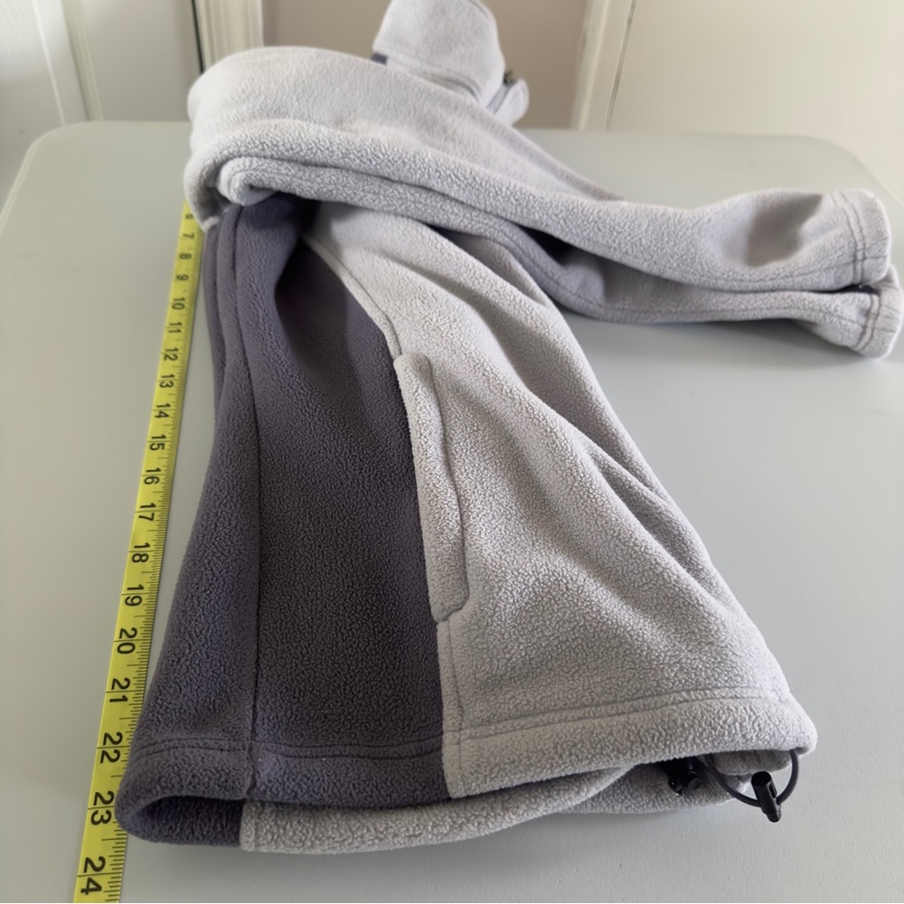 The North Face Full Zip Fleece Jacket Lilac Purple Colorblock Women Size Medium - Picture 10 of 11